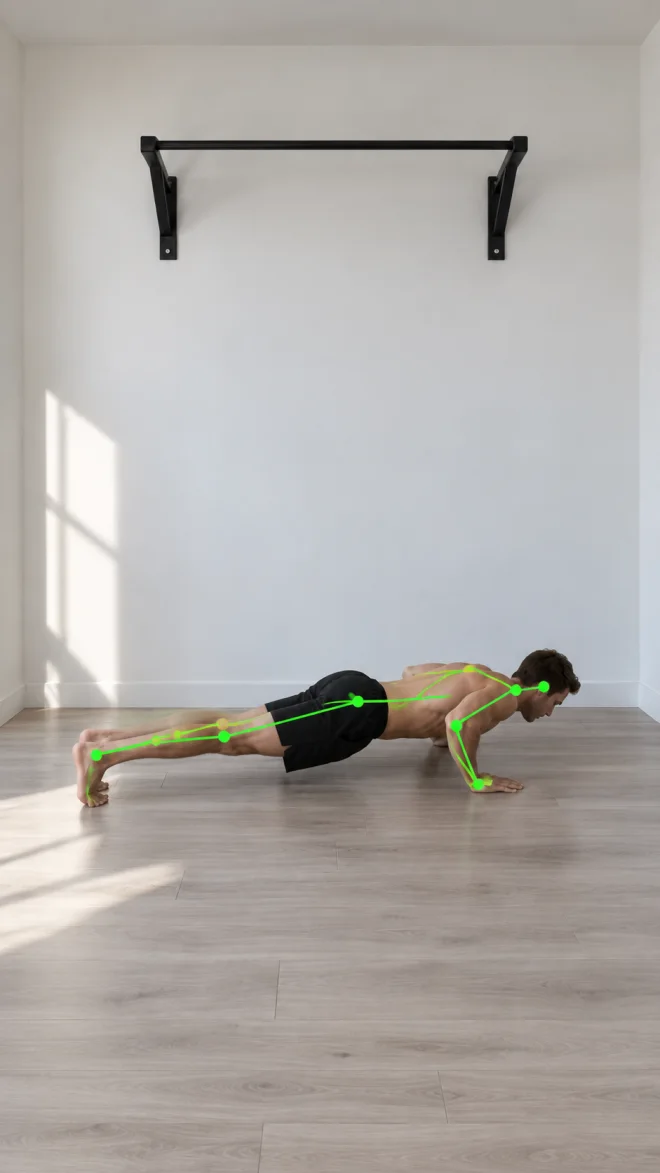 RepCap automatically counting push-ups during a Cindy workout